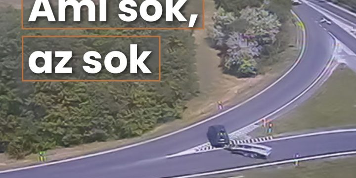 Megfordult az M7-es autópálya felhajtóján + videó