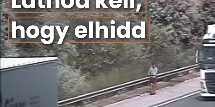 Ilyet még biztosan nem látott senki: e-rollerrel közlekedett az M1-es autópályán +videó