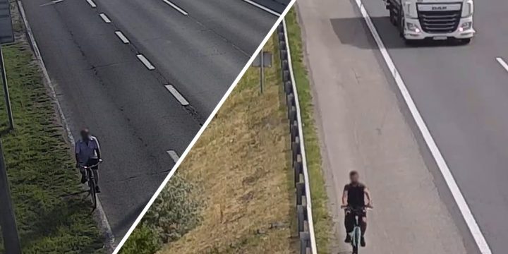 Videó – Hol nem lehet kerékpározni? Az autópályákon! Hol kerékpároztak? Az M1-esen és az M3-ason…