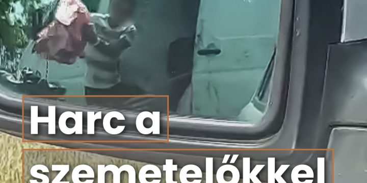 Videó – Illegális hulladéklerakót buktatott le a Magyar Közút kamerája